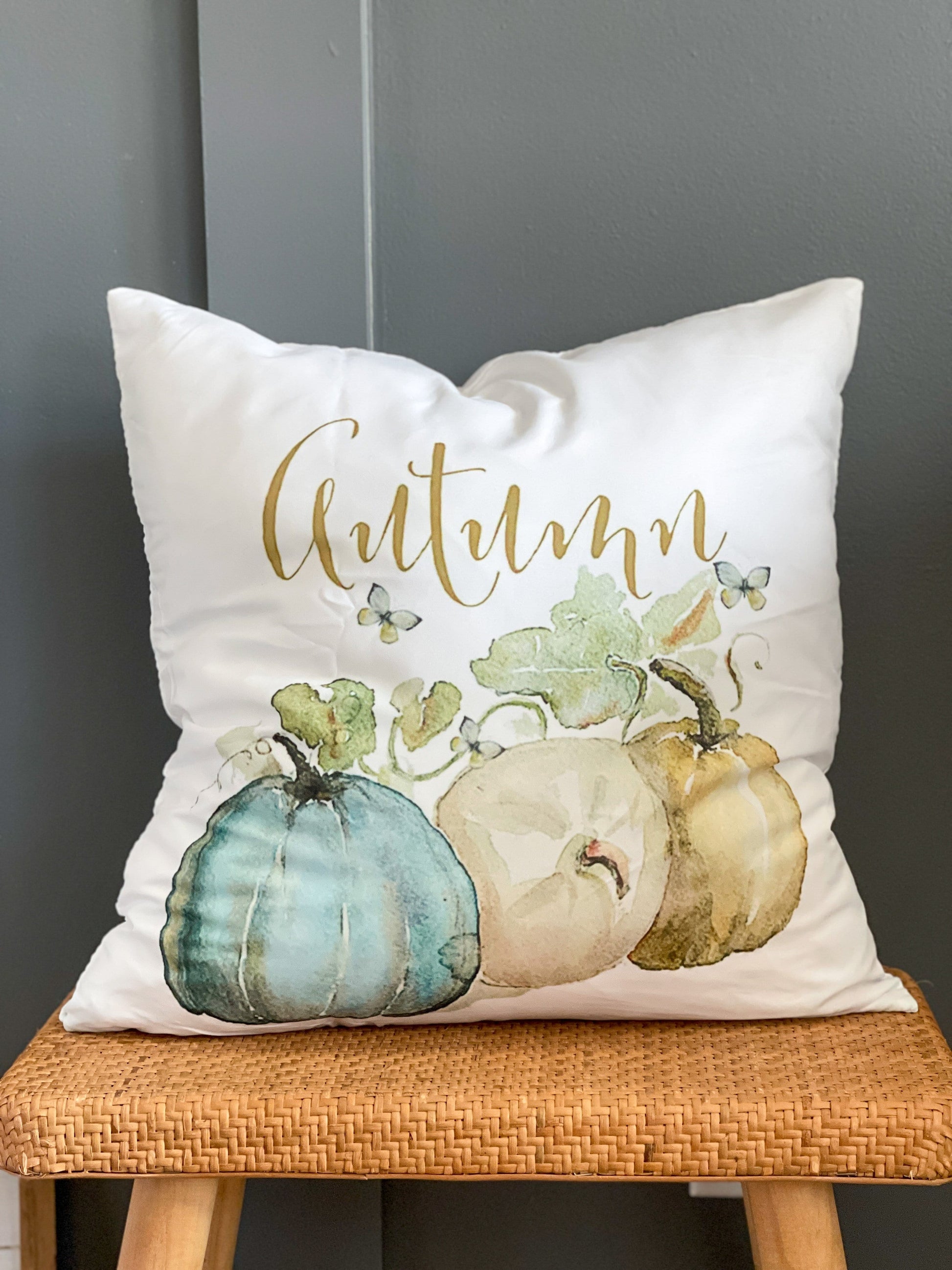 Fall Pillow Covers - Autumn Pumpkin trio - Fall decor