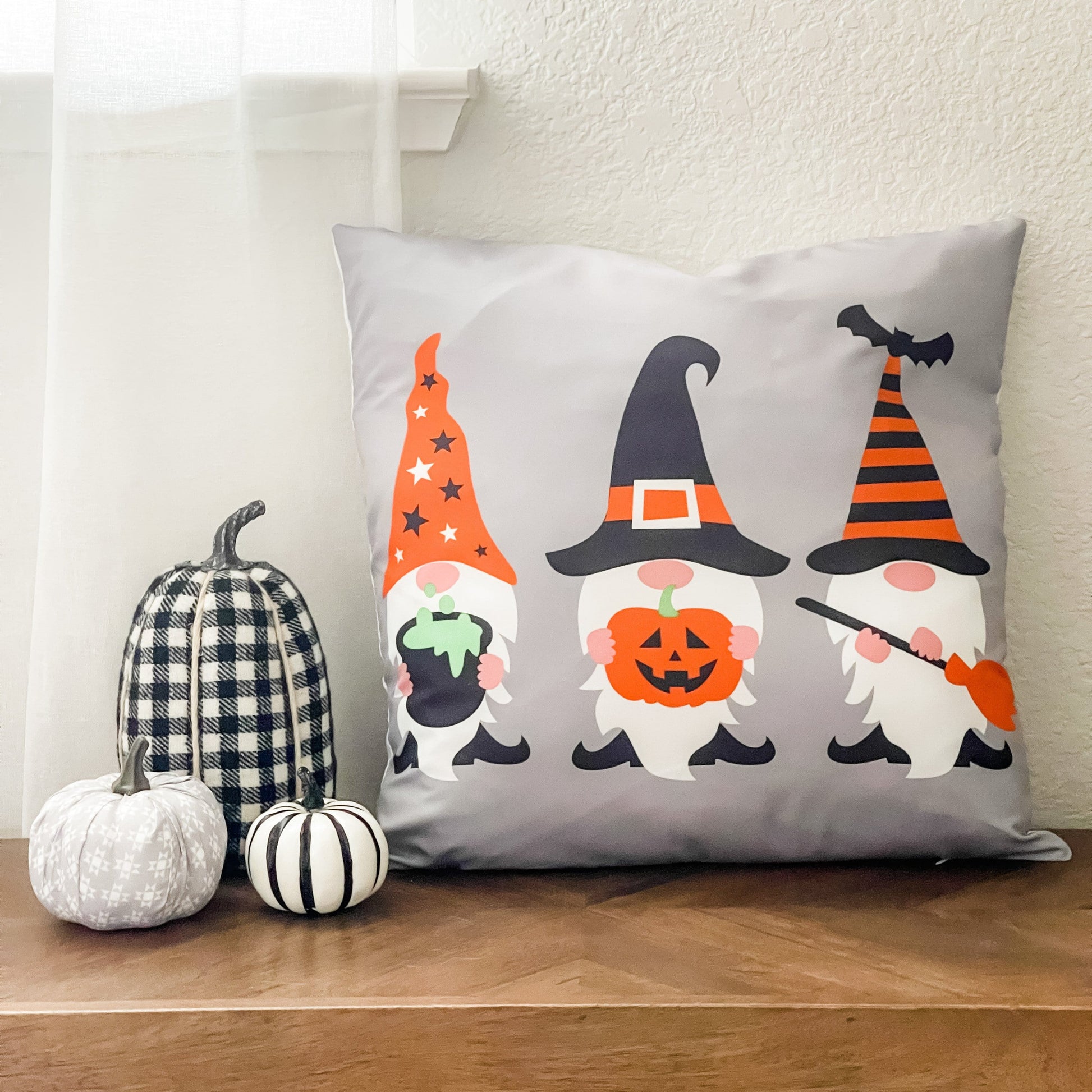 Halloween Pillow Covers - Gnomes - Throw Pillows
