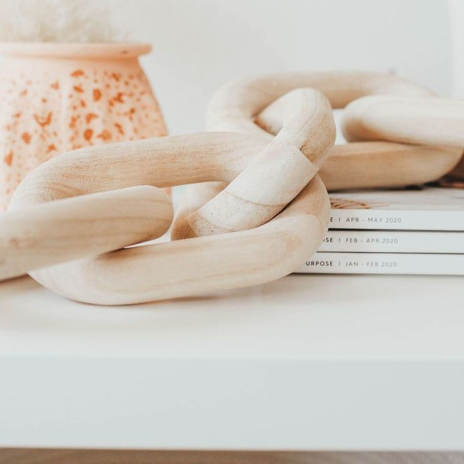 Hand-crafted Wooden Decor: Bowls Chains and Knots - home 