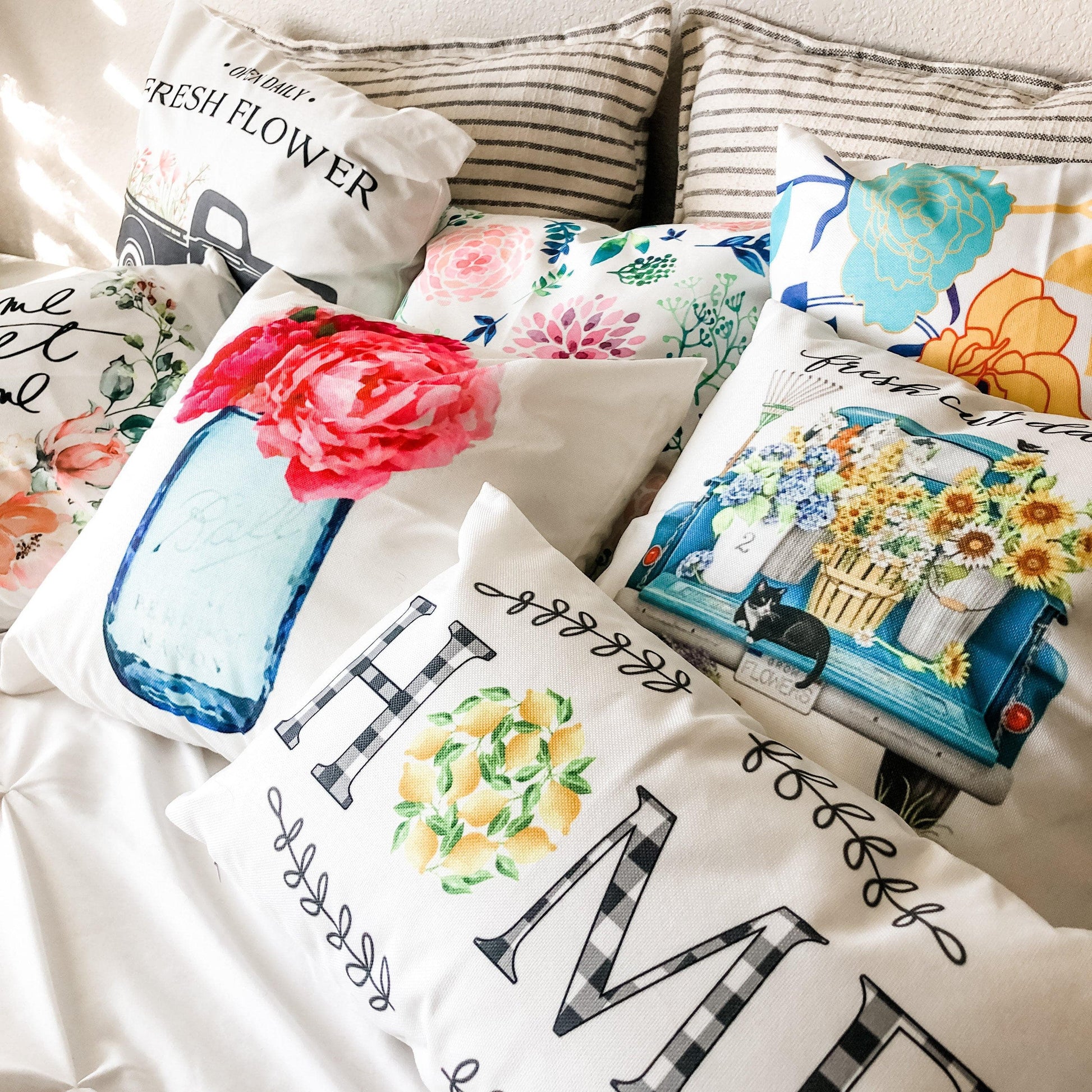 Spring Pillow Covers | 8 Options - Vine & Nest